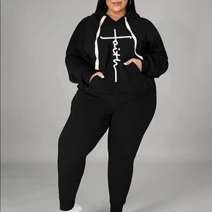 Large Faith Jogger Set